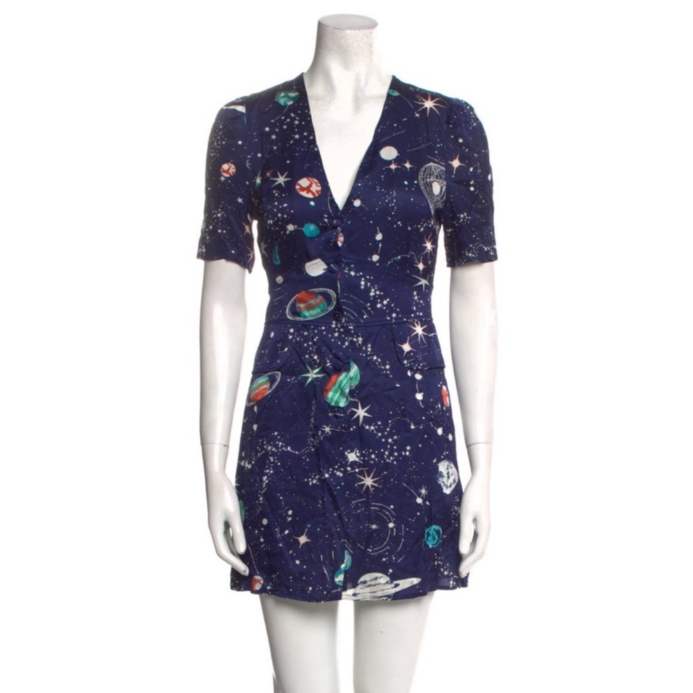 Rixo Laura space dress XS
